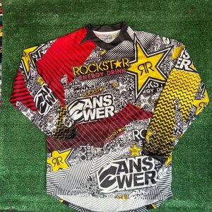 Vintage Y2K Rockstar Energy Motocross Jersey MX MotoX Tee
